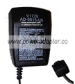 AD-0815-U8 AC ADAPTER 7.5VDC 150mA Used -(+)- 4.5 x 5.6 x 9 mm 2